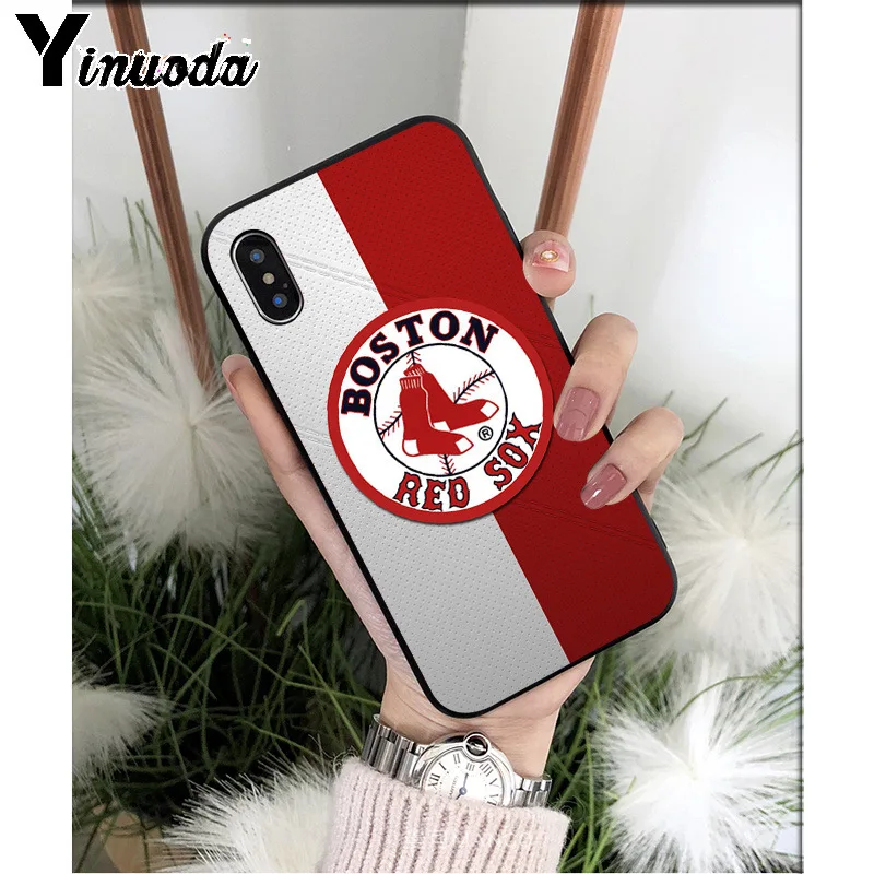 Yinuoda New York Yankees Boston Red Sox бейсбольный Мягкий ТПУ чехол для телефона iPhone X XS MAX 6 6s 7 7plus 8 8Plus 5 5S SE XR - Цвет: A6