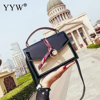 

Famous 2019 Bolsa Feminina Female Handbag Casual Contrast Color Shoulder Crossbody Bags For Women Fashion Box Messnage Bag