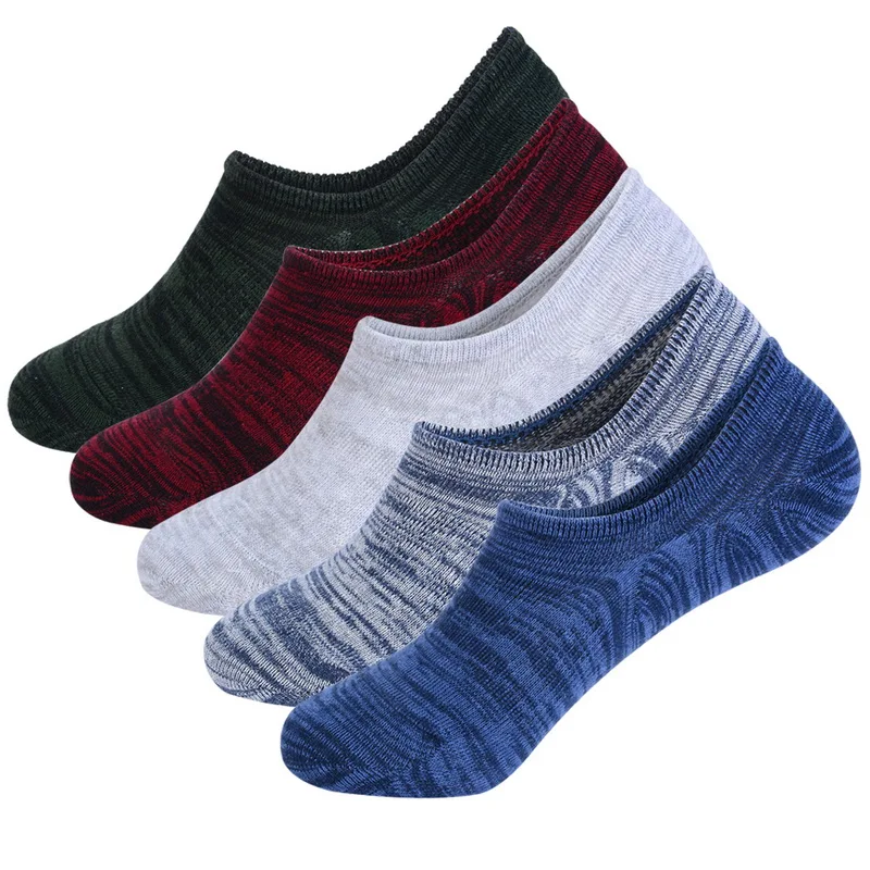NIBESSER Summer No Show Socks For Men Non Slip Athletic Cotton