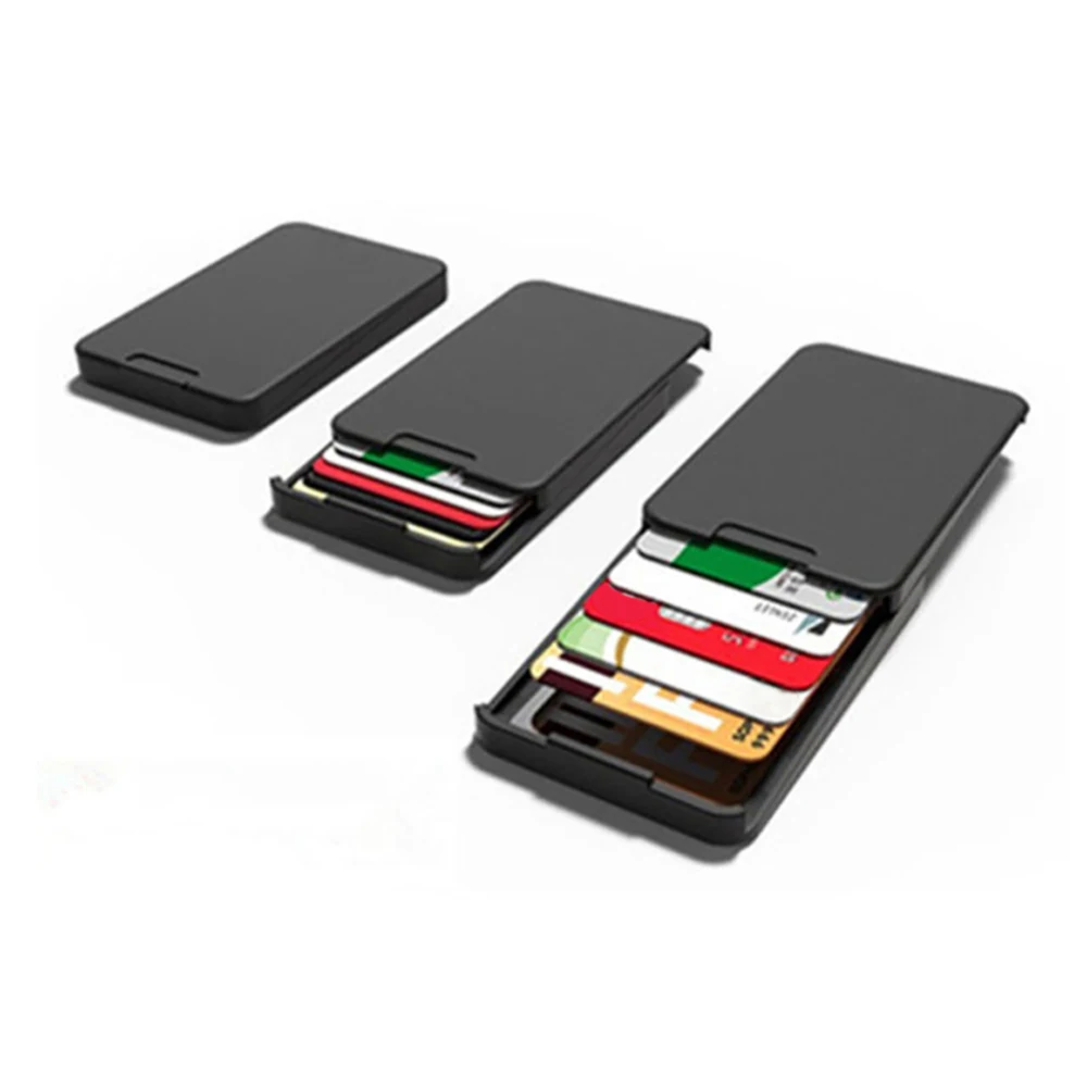 

Credit Card Package Card Holder Business Card Case Card Box Anti-lost Action Wallet Push-Pull PC Plastic Women Men Card Holder