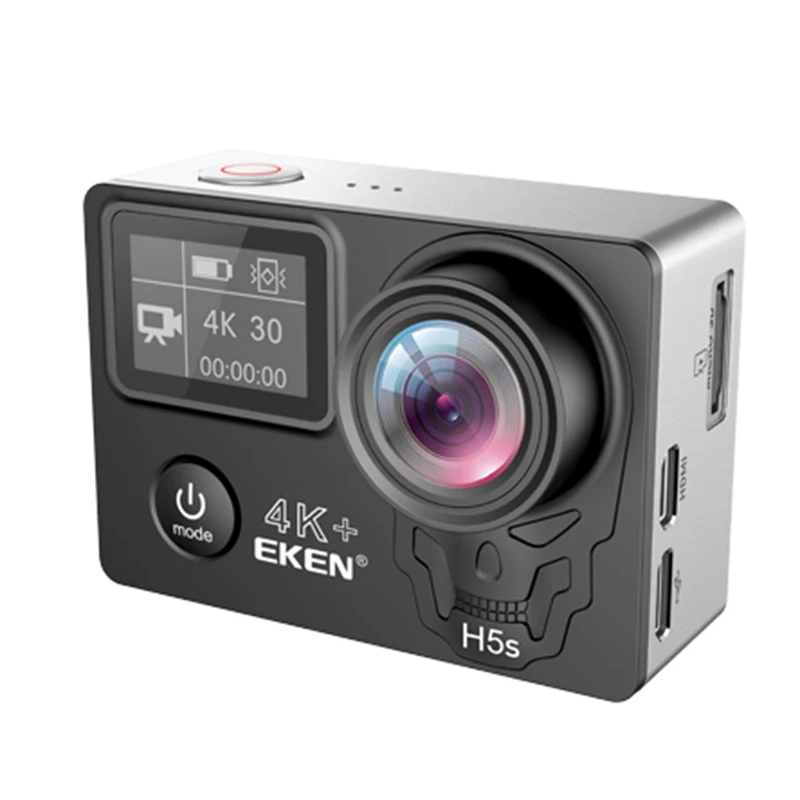 Экшен камера EKEN H5S Plus Ultra HD с сенсорным экраном Ambarella A12 EIS 4 k/30fps 720 p/200fps 30M