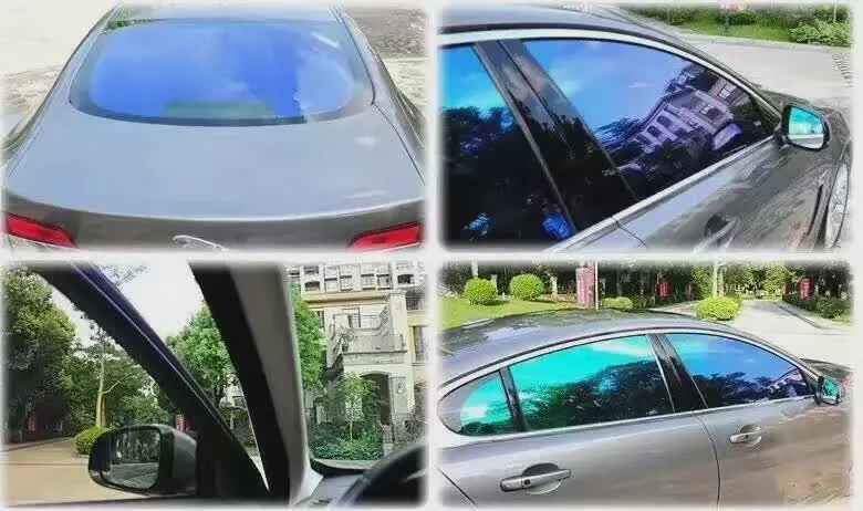 VLT60% Anti-Heat Color Change Chameleom Car Window Tint Film IR 95% 2Mil 