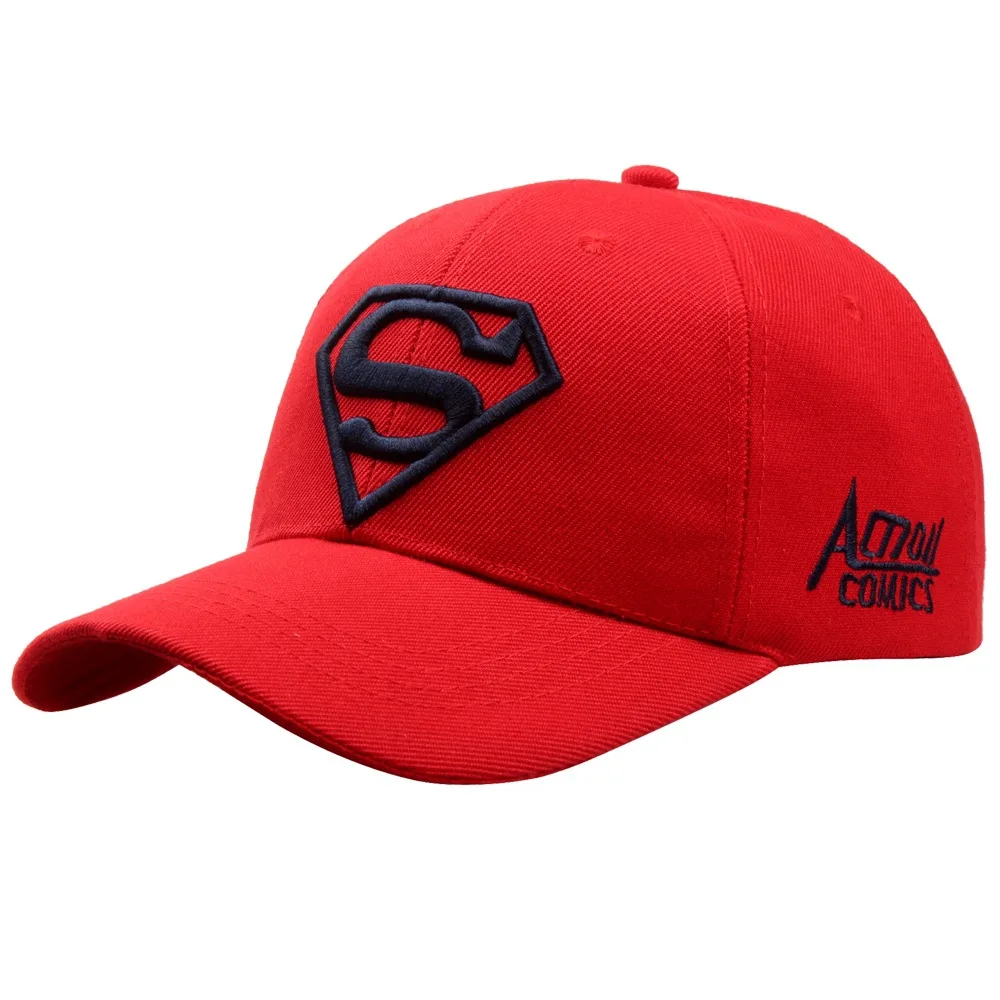 

Flymotyl Summer Hats Baseball Caps Cartoon Embroidery Superman Mesh Cap Outdoor Casual Shade Hats Boys Girls