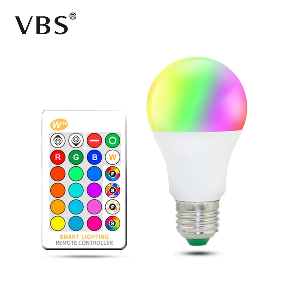 Светодиодная лампа Rgb, Ac85-265V, точечный светильник с регулируемой яркостью, волшебный праздник, Rgb светильник ing+ ИК-пульт дистанционного управления, 16 цветов, 5 Вт, 10 Вт, 15 Вт