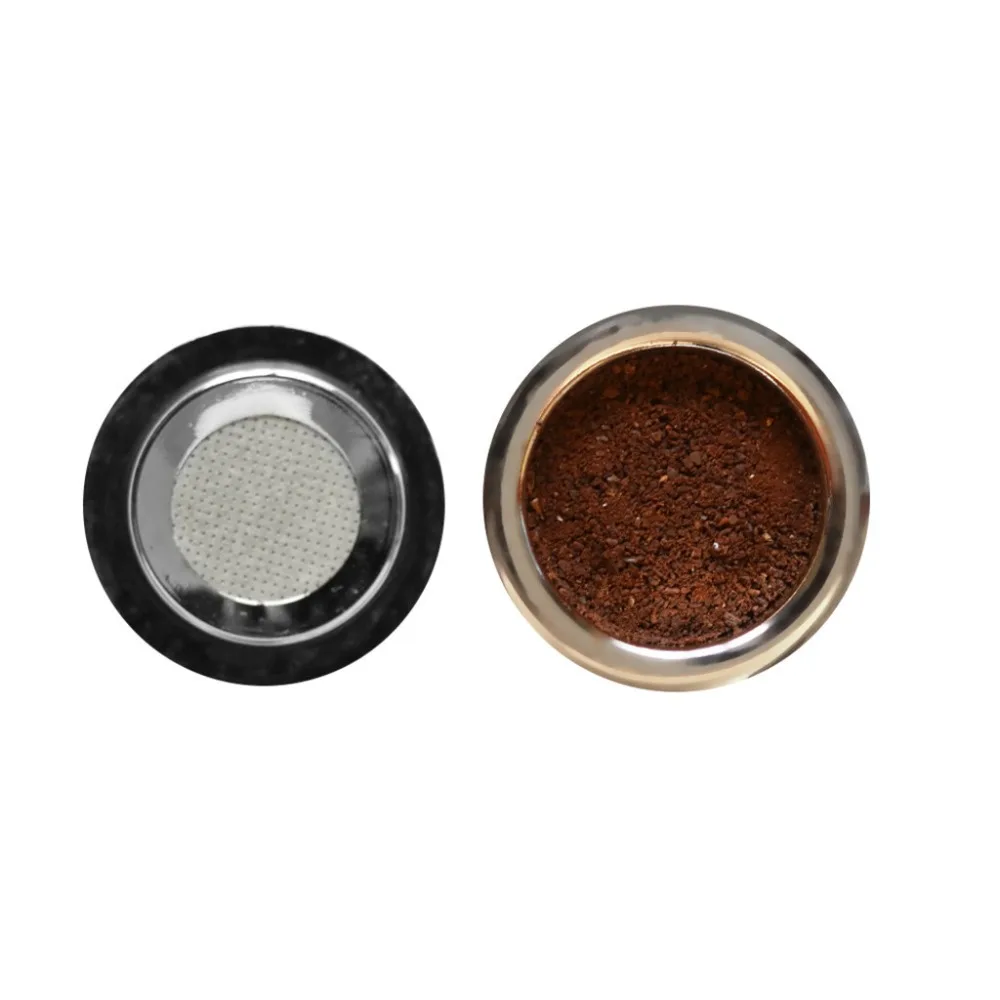 1 pcs الفولاذ المقاوم للصدأ القهوة فلتر القهوة القابلة لإعادة الاستخدام كبسولة جعل الكؤوس 5 ML مرشحات القهوة Coffeeware عالية الجودة s006