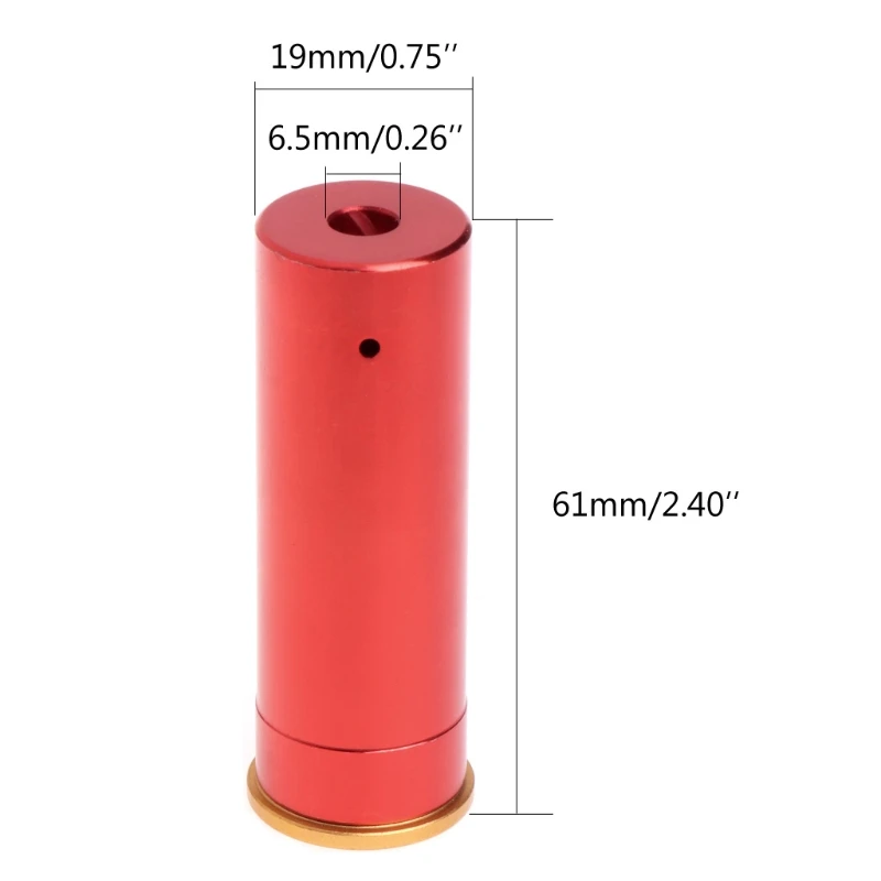Красный лазерный прицел 12 Калибр баррель картридж Boresighter Для 12GA дробовики Прямая поставка поддержка
