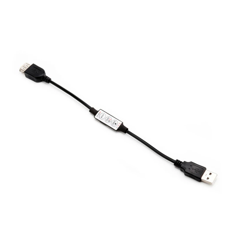CLAITE Мини светодиодный контроллер USB Яркость Диммер 3 клавиши дистанционного управления для 5050 3528 Одноцветный светильник полосы