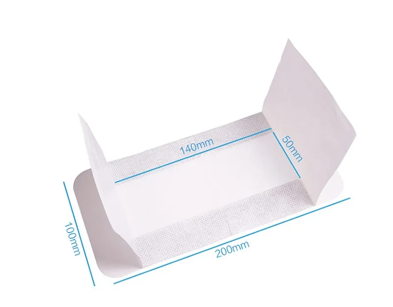 100 шт. 10x20 см 1 шт./пакет медицинский, стерильный клей, повязка на рану, большой размер, ремешок-помощь, экономичный тип использования для