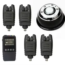 Водонепроницаемый беспроводной сигнализации комплект 2/3/4 шт. сигнализаторы поклевки+ 1* touch шок приемник+ свет лампы приемник для ловли карпа