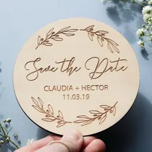 Цветочные сохранить дату, пользовательские сохранить дату, деревянные приглашения, свадебные подарки для гостей Свадебные сувениры украшения