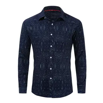 

New Arrival Mens Shirts Casual Long Sleeved Pure Cotton Turn Down Collar Shirts Large Size Male Social Shirt Tops