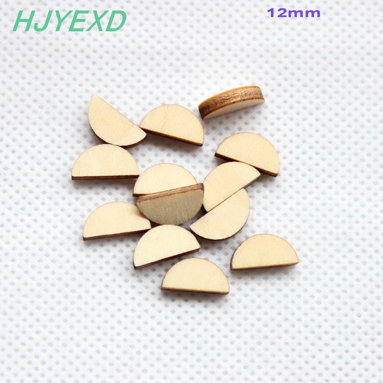 

(150pcs/lot)12mm Blank Wood Half Circle Earring Accessories Unfinished Rustic Wooden Beads 0.5"-CT1438A