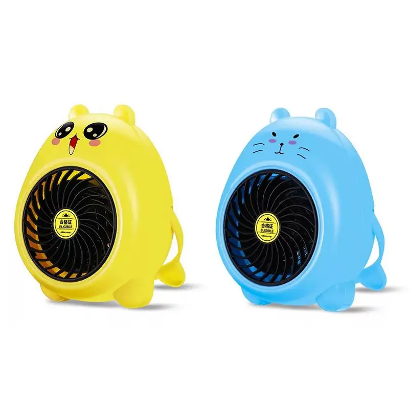 

Cute Mini Fan Heater Desktop Household Electric Heater Fast Handy Heater Warm Machine for Winter Small Desktop Heater