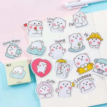 

45PCS/box Creative I Am Very Cute Diary Paper Lable Stickers Crafts And Scrapbooking Decorative Lifelog Sticker DIY Stationery