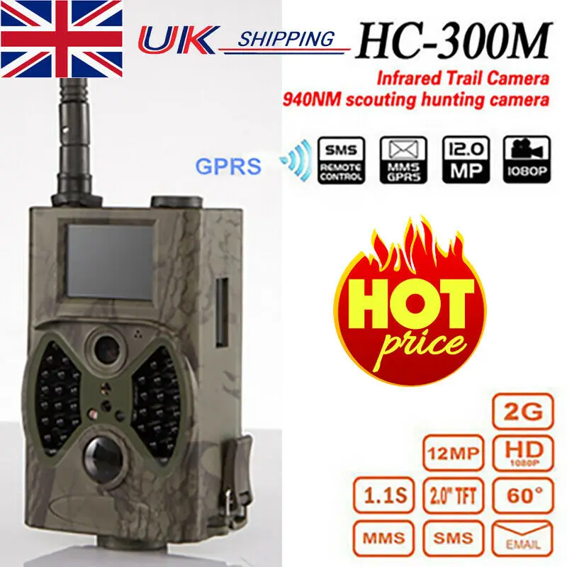 

HC-300M 12MP IR LED Video Hunting Trail Camera Night Vision Remote Control Trap