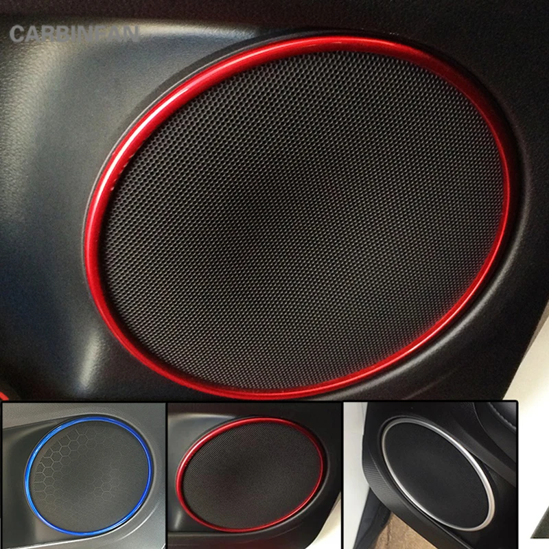 

Car Styling Door Horn Decoration Ring covers door Audio Decoration Frame For Honda HRV HR-V Vezel 2014 2015 2016 2017 C1116