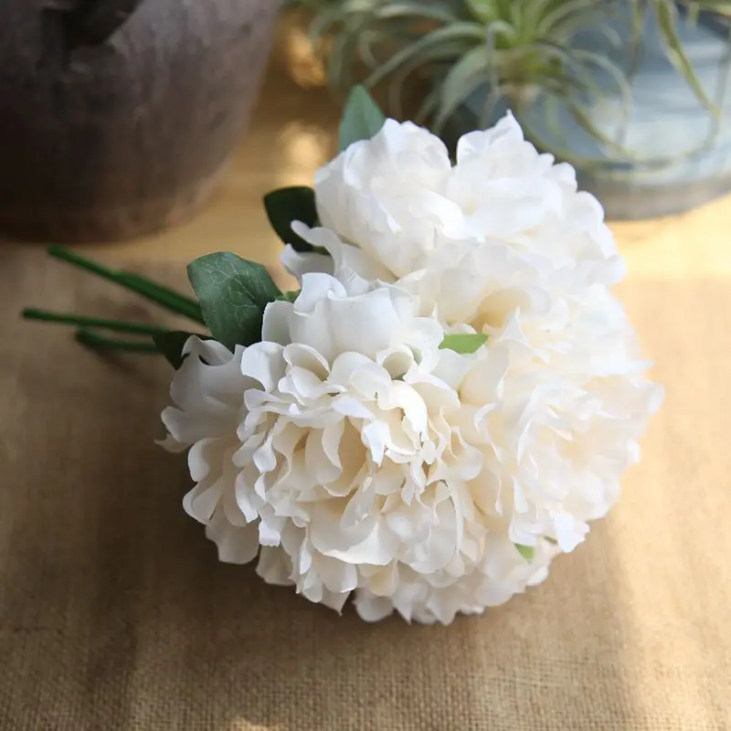 5 шт. Пион Шелковый цветок для свадебного декора искусственный цветок Букет пионов искусственный цветок для дома декоративный цветок