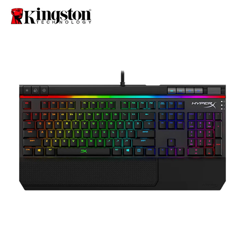 Kingston HyperX Alloy Elite Edition электронная спортивная игра механическая клавиатура зеленая ось красная ось чайная ось USB Проводная RGB подсветка - Цвет: Коричневый