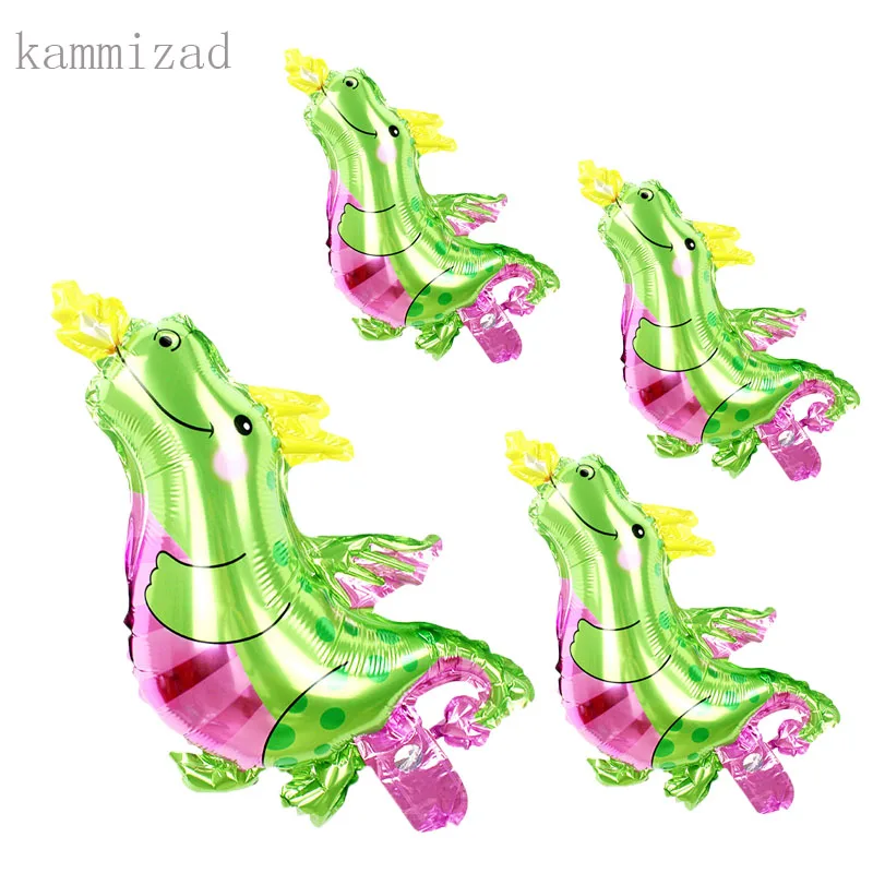 

New 16" 30pcs Mini Small fire dragon Animal Foil Balloons Dinosaur air balloon Birthday Party Baby Shower Decorations Kids Toys