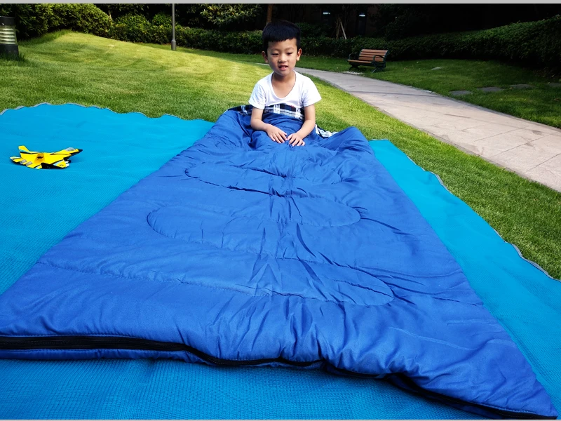 Sleeping bag single blue 1
