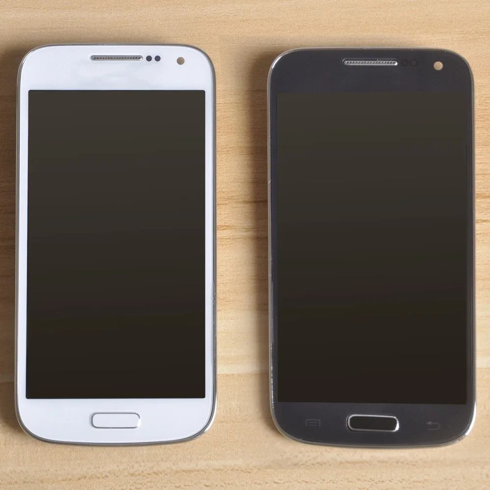 Pаспродажа Sinbeda AMOLED Мобильный телефон ЖК дисплей для samsung Galaxy S4 Mini i9190 i9192 i9195 font b lcd b font кодирующий преобразователь сенсорного экрана в сборе рамка