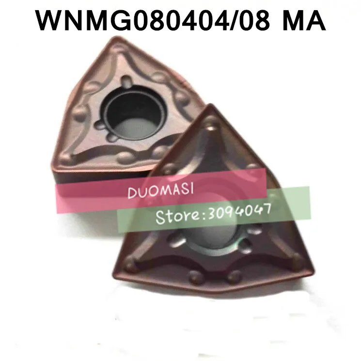 

10PCS WNMG080404-MA / WNMG080408-MA CNC Carbide Inserts,Lathe Tool,Used to stainless steel and steel For MWLNR/WWLNR