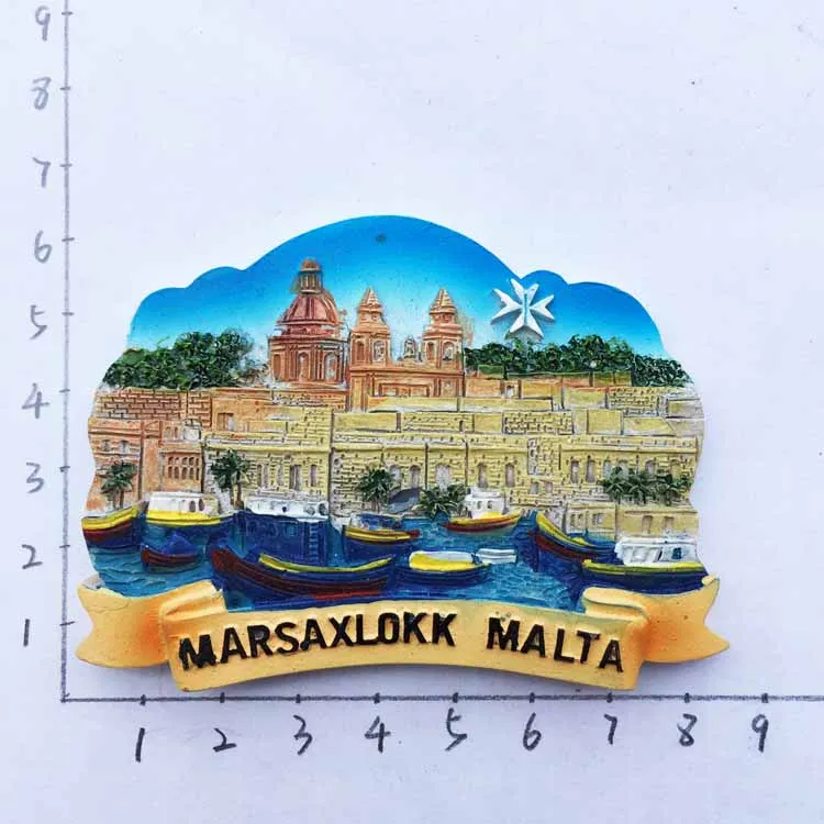 Travel in Malta Fridge Magents Tourst Souvenirs Refrigerator Magnetic Stickers Home Decorations - Цвет: Оранжевый