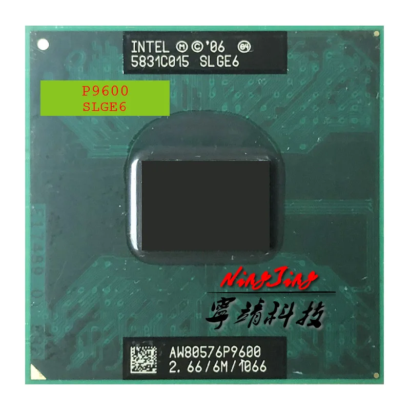 Двухъядерный процессор Intel Core 2 Duo Mobile P9600 SLGE6 2,6 GHz двухъядерный двухпотоковый Процессор 6M 25W Socket P