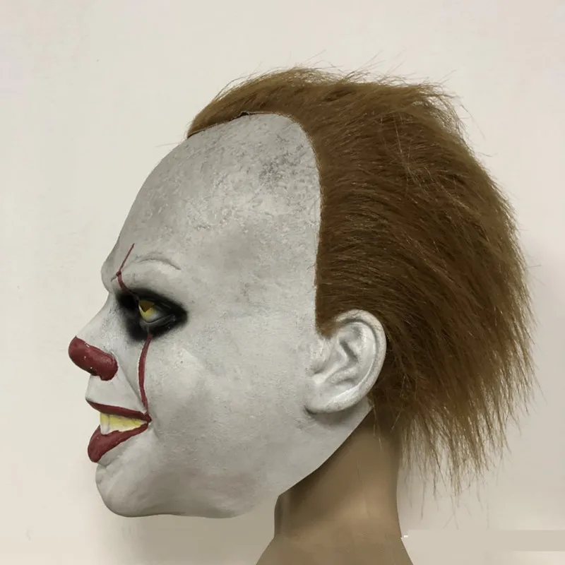 Halloween Masquerade Masks Movie Clown Back Soul Cos Head Cover Crazy Rubber Masks Creepy Party Mask Halloween Costume A8A55 (5)