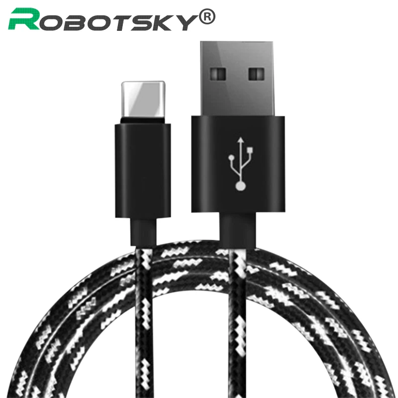  Geflecht USB Daten Kabel für iPhone X 8 7 6s Plus 2A Micro USB Typ C Schnelle Lade Ladung kabel für