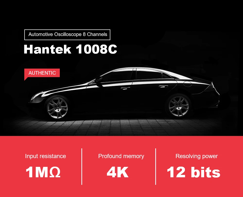 Hantek Осциллограф 1008C автомобильный осциллограф 8 каналов хранения ПК осциллограф USB диагностический цифровой мультиметр