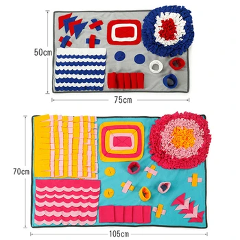 

Puzzle Pet Toy Dog Sniffing Mat Find Food Training Blanket Play Toys Dog Mat for Relieve Stress Anti-feeding Mat Dog Supplies