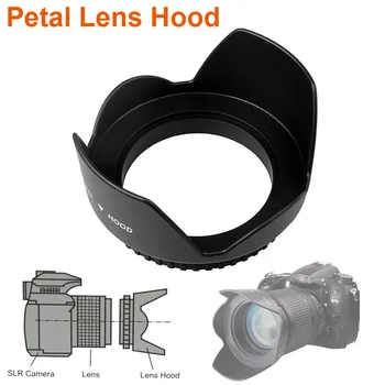 

Universal Petal Lens Hood 49mm 52mm 58mm 55mm 62mm 67mm 72mm 77mm 82mm Screw-in Tulip Flower Filter Thread Camera Lente Protect