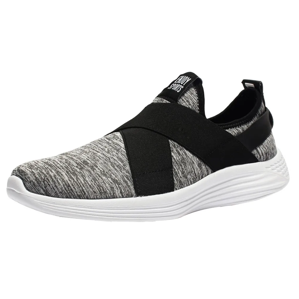 

KANCOOLD Men Vulcanize Shoes Breathable Striped Mesh Speed Trainer Men Shoes Comfortable Light Big Size Men Shoes Dropship71326