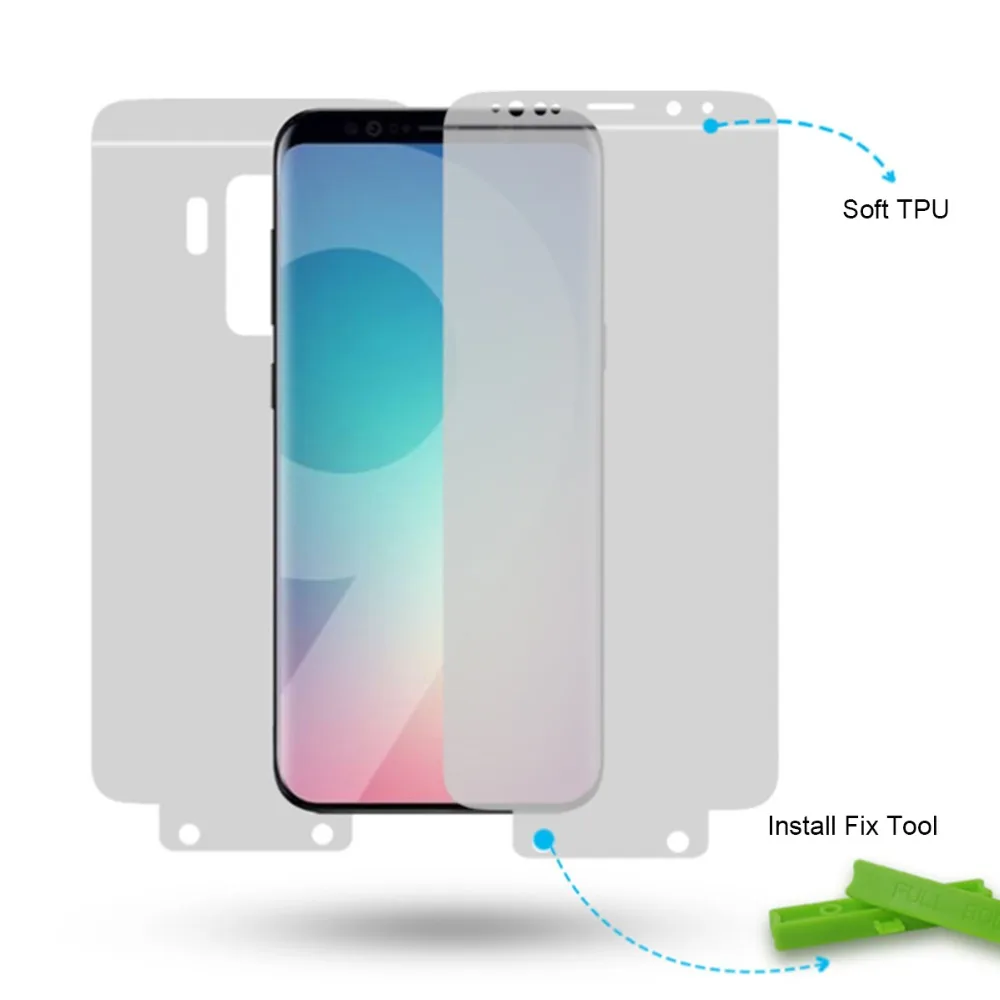 

3D Full Cover Soft Screen Protector For Samsung Galaxy A50 A8 S8 S9 S10 Plus Note 9 8 S10 Hydrogel Protective Film Front&Back