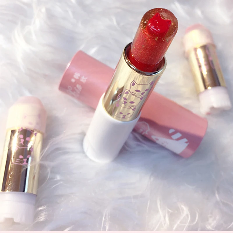 Long Lasting Lipsticks Nude Makeup Lip Cosmetics Velvet Red Waterproof Lipstick Korean Cosmetics Cat Shaped Matte Lipstick Long Lasting Lipsticks Nude Makeup Lip Cosmetics Velvet Red Waterproof Lipstick Korean Cosmetics Cat Shaped Matte Lipstick