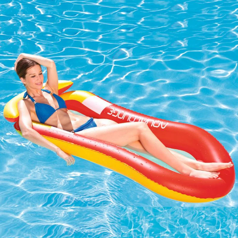 Одноместный пляжный надувной матрас, плавающий спальный стул для отдыха для водных видов спорта