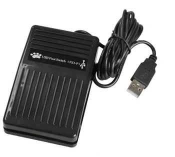 

USB Foot Switch Keyboard Pedal Switch for HID PC Computer USB Action Control Pre-program Key Functions