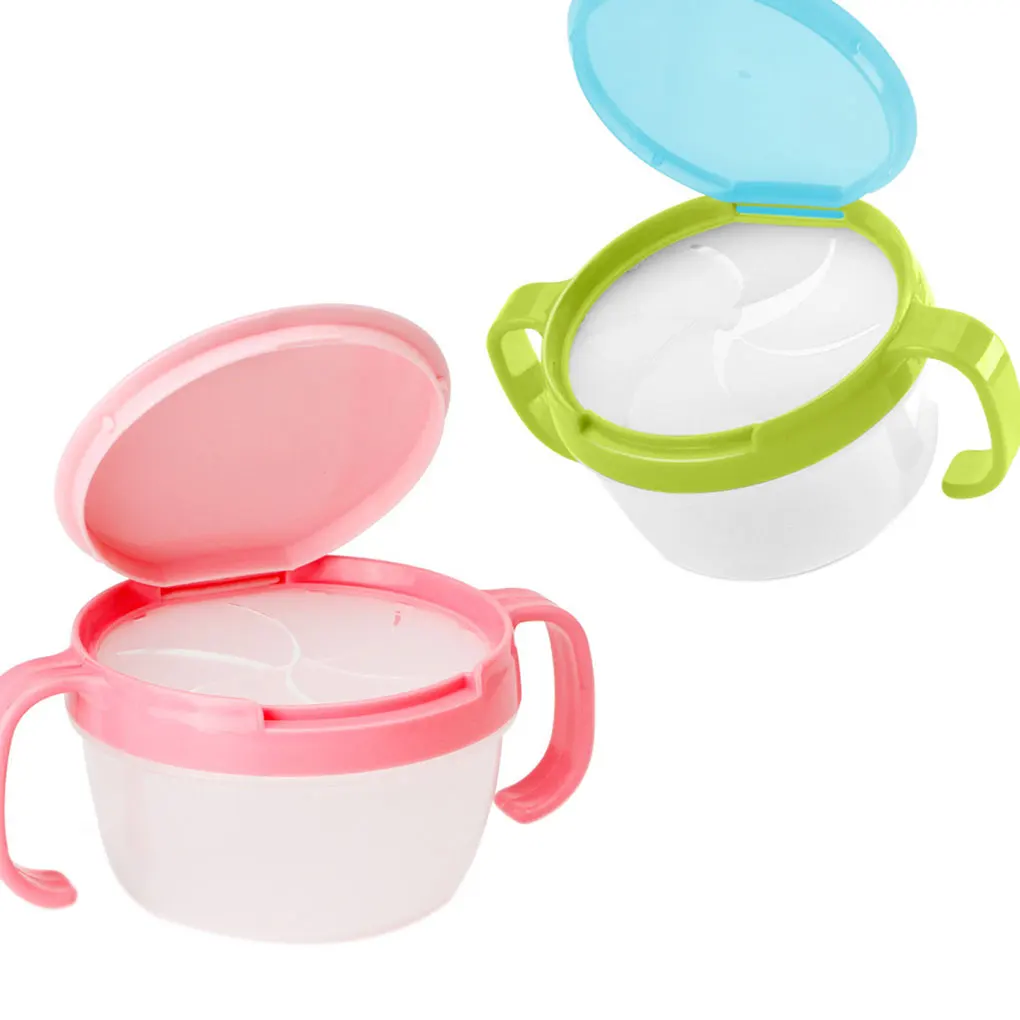 Hot Sale Baby Kids Toddler Snack Catcher Double Handle Snack Cup Jar Bowl Spill-proof Biscuits Container Box Hot Sale Baby Kids Toddler Snack Catcher Double Handle Snack Cup Jar Bowl Spill-proof Biscuits Container Box