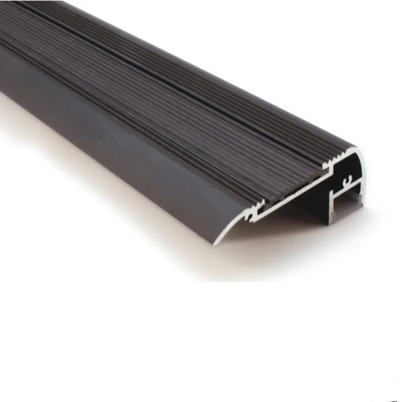 10 шт. 1 м/шт. светодиодный алюминиевый профиль для лестничного освещения алюминиевый Контур светодиодный корпус черный Алюминиевый модель