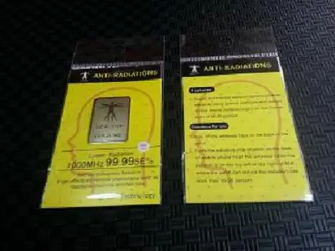 wholes 24K gold anti radiation sticker for mobile phone anti radiation chip single or double people