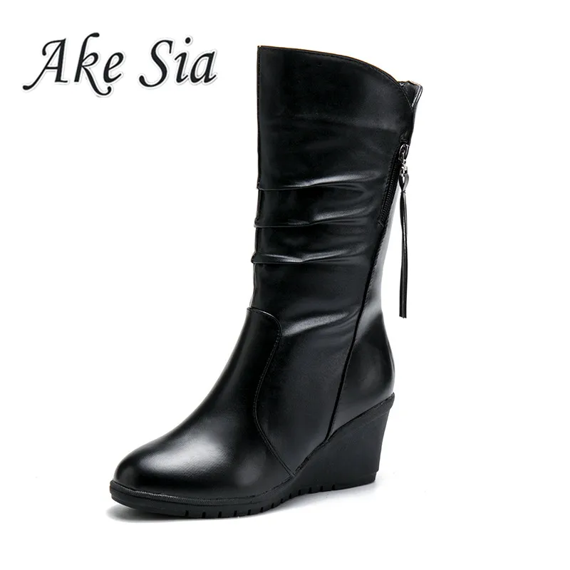 Comprar Botas de nieve de boca baja cómodas versátiles de moda de invierno 2019 para mujer botas de abrigo de algodón pu con cremallera casual para mujer c78