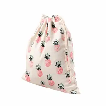 

Unisex Retro Backpacks Pineapple Printing Bags Fashion Drawstring Hanging Sack Casual Beach Travel Backpack Pouch Shopping Bag T