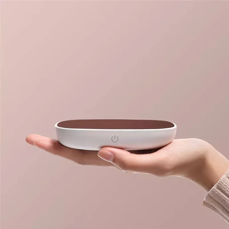 Sanjie нагревающая подставка Электрический поднос кофе чай напиток теплые подставки нагреватель 55℃ термостат изоляция базовый Коврик - Цвет: Heating Coasters