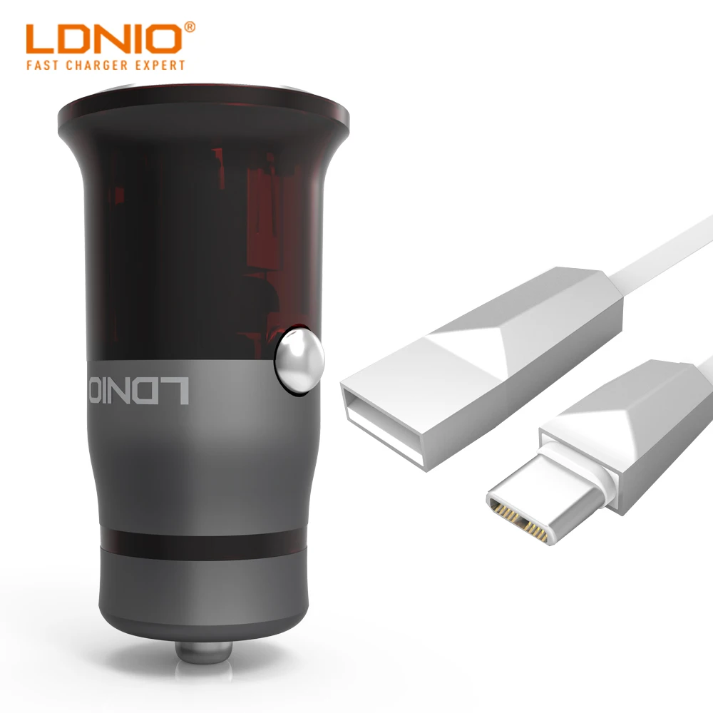 LDNIO 12V 24V Input One QC3.0 Fast Charging USB Phone Port Car charge