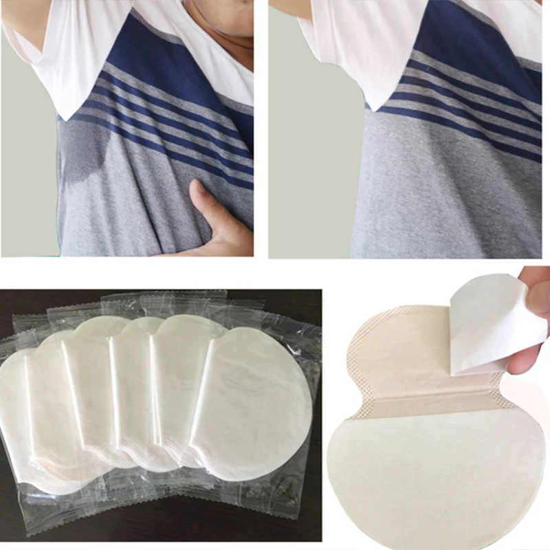 

100Pcs (50 pairs) Summer Armpit Sweat Pads Underarm Sweat Shield Pad Deodorant Armpits Khan Antiperspirant Men Women Stickers
