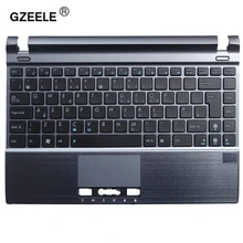 GZEELE new laptop keyboard with C shell for ASUS U24 U24E U24E-1A Topcase Housing Palmrest with touchpad