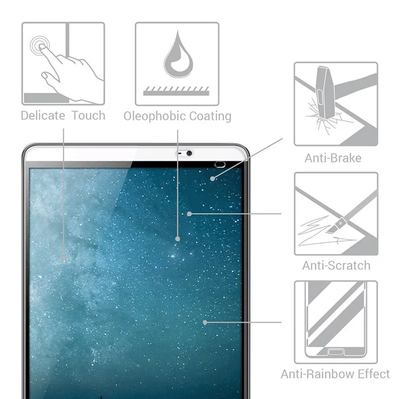 9 H Экран протектор для HuaWei Mediapad M2 8,0 закаленное Стекло для HuaWei M2 M2-801L M2-801 M2-803L M2-802L защитная пленка гвардии