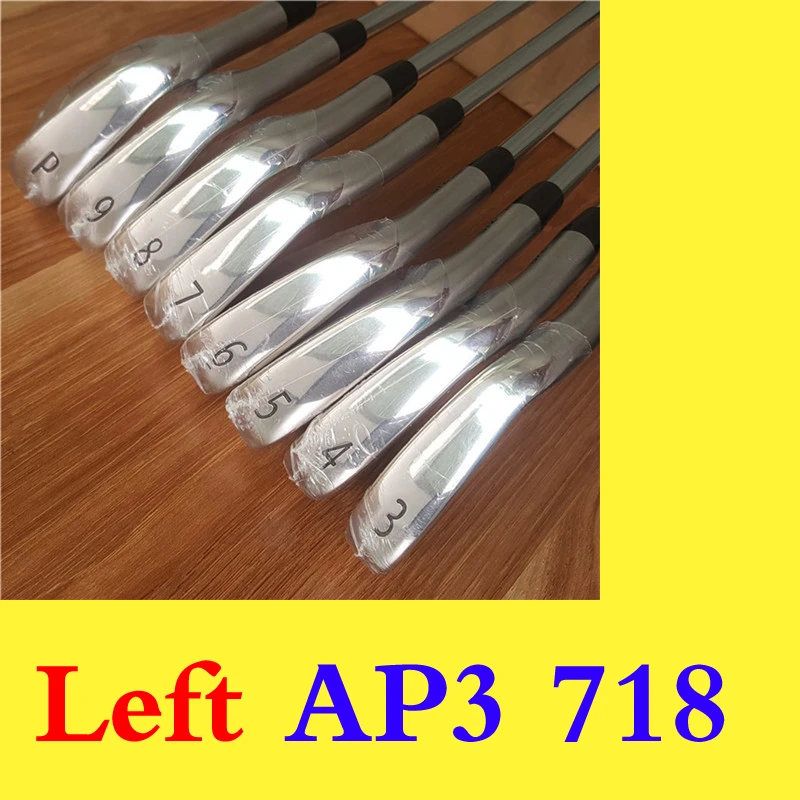 

Left Hand AP3 718 Golf Irons Golf Clubs Iron Complete Set 3-9.P 8pcs Steel graphite shaft with head cover