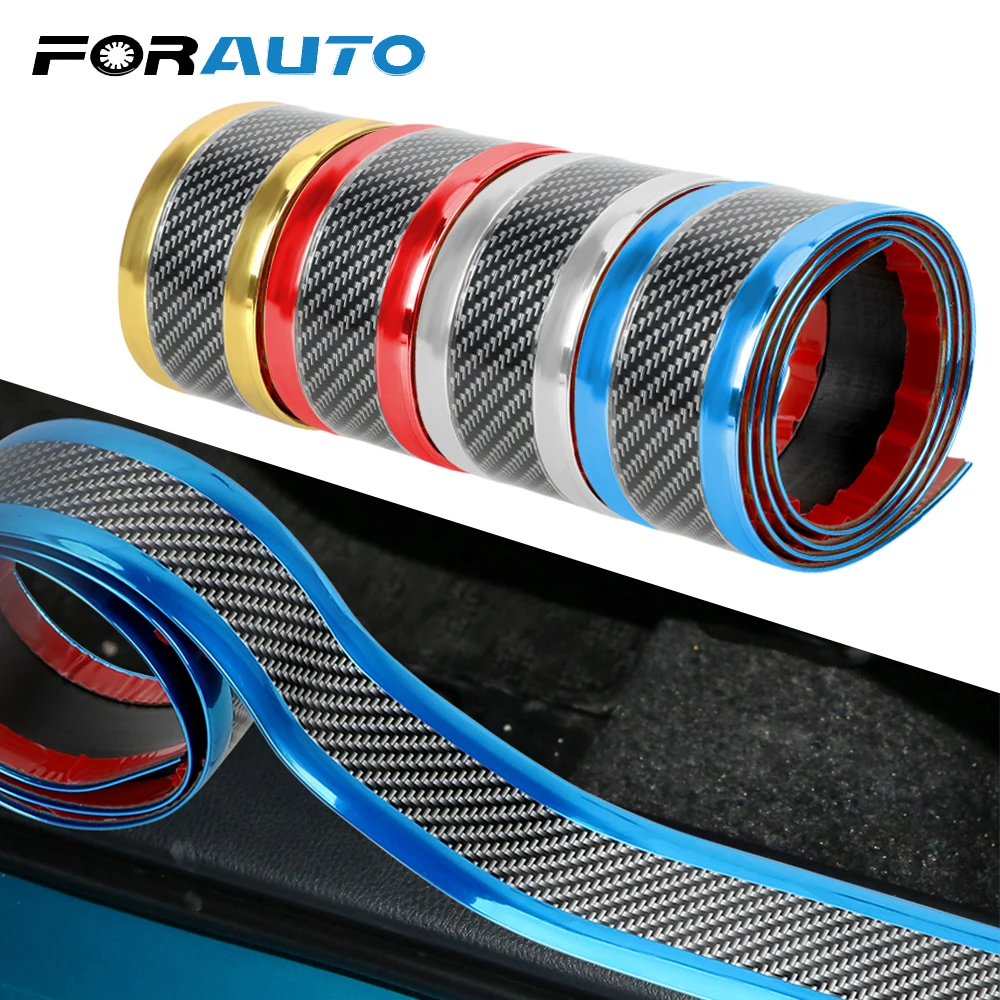 

FORAUTO 1Mx50MM Car Door Sill Protector Strip Trim Bumper Edge Guard Car Door Edge Anti-collision Sticker Rubber Moulding Strip